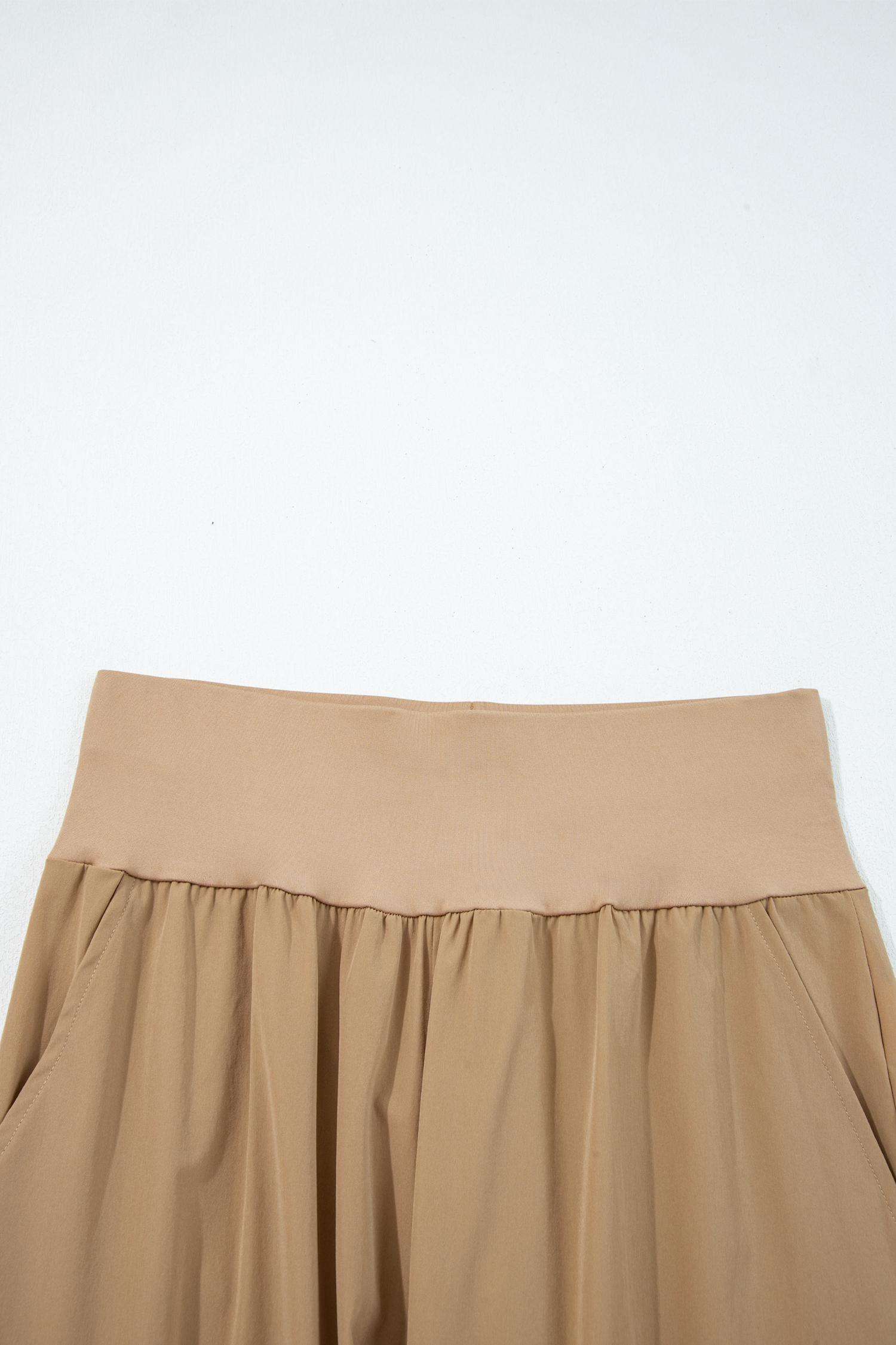 Black Elastic High Waist Pocketed Cargo Jogger Pants - Image 10